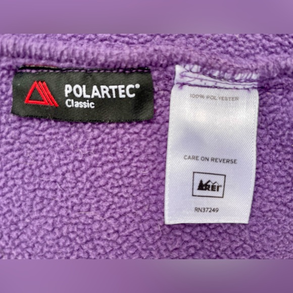 REI Women’s Purple Polartec Vest Size L - Picture 4 of 7
